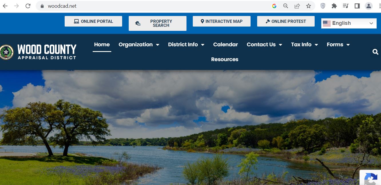 Wood County CAD 2026 property search and tax appraisal screenshot