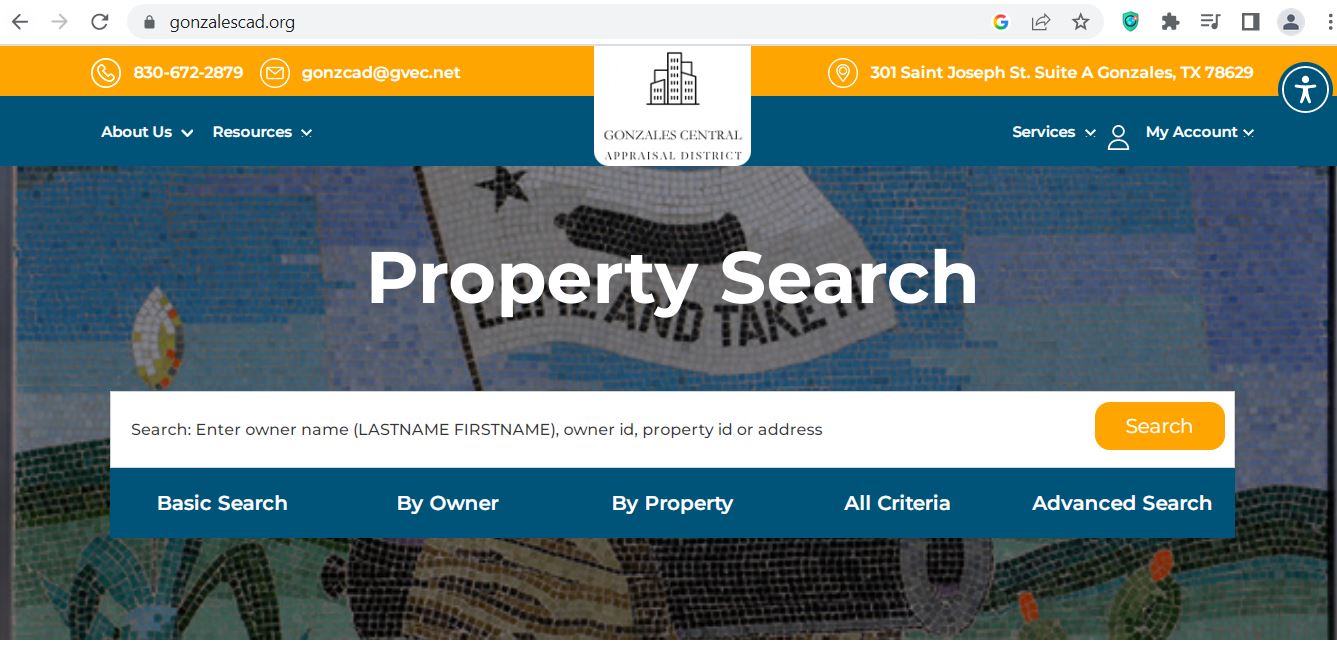 Gonzales County CAD 2026 property search and tax appraisal guide