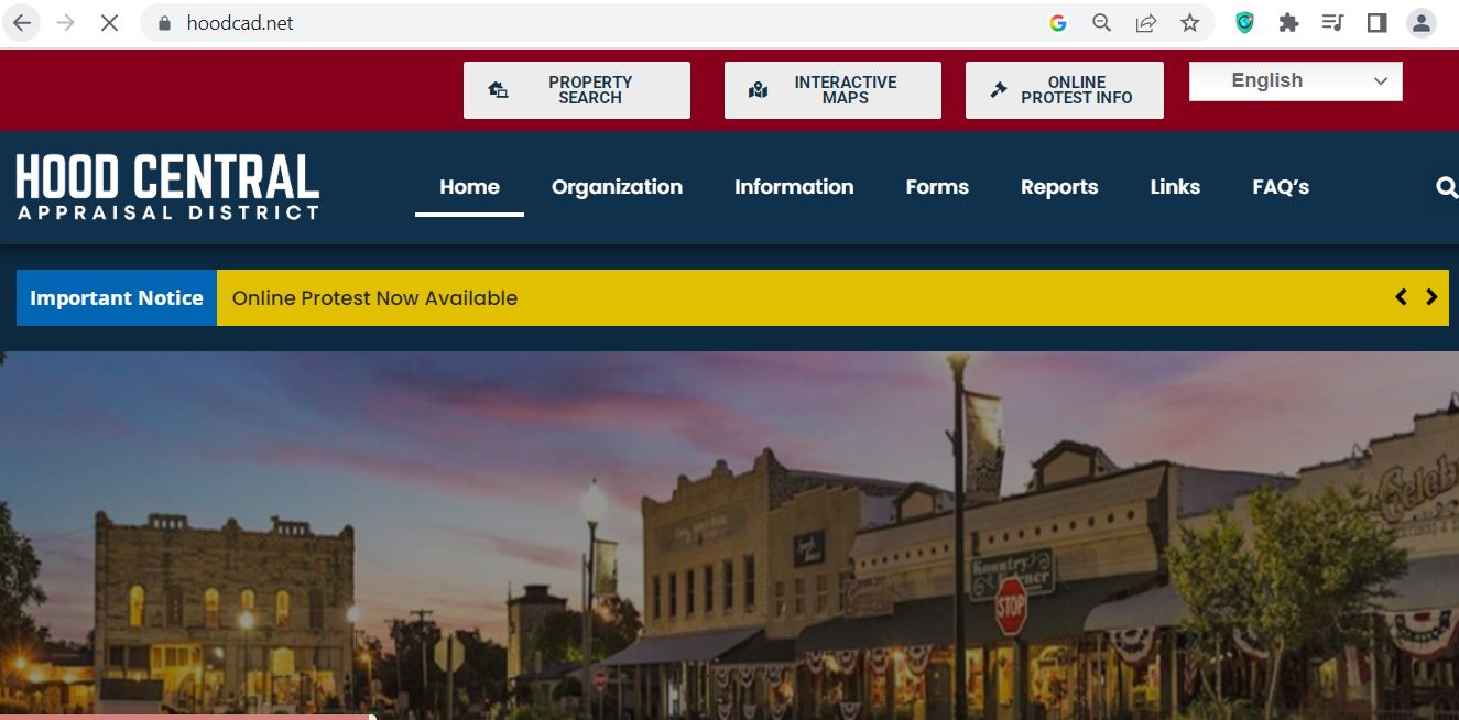Hood County CAD 2026 property search and tax appraisal guide