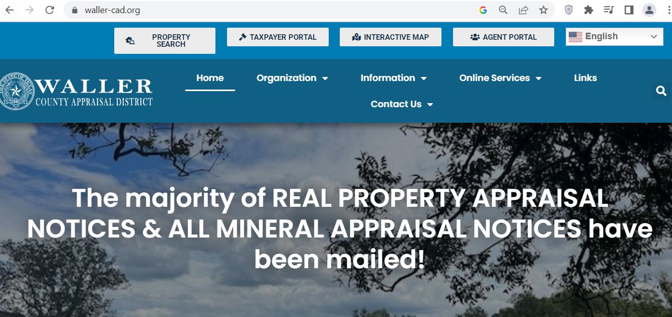 Waller County CAD 2026 property search and tax appraisal guide